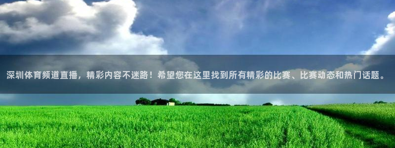 足球之绿茵球王：深圳体育频道直播，精彩内容不迷路！希望您在这里找到所有精彩的比赛、比赛动态和热门话题。