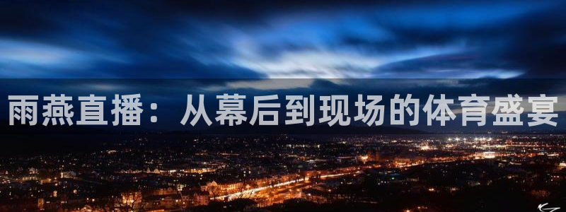 绿茵体育live直播：雨燕直播：从幕后到现场的体育盛宴