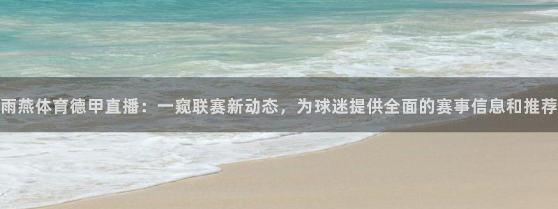 绿茵足球免费直播：雨燕体育德甲直播：一窥联赛新动态，为球迷提供全面的赛事信息和推荐